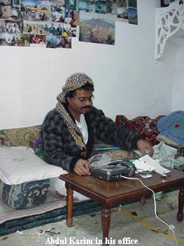 Abdul Karim in his office Abdul Karim in his office