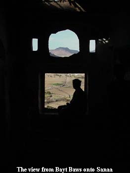 The view from Bayt Baws onto Sanaa