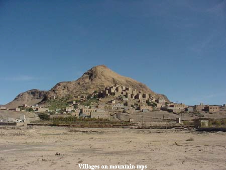 Villages on mountain tops