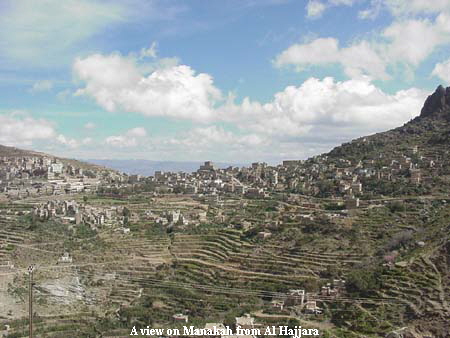 A view on Manakah from Al Hajjara