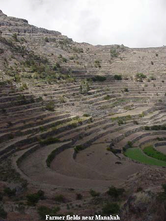 Farmer fields near Manakah