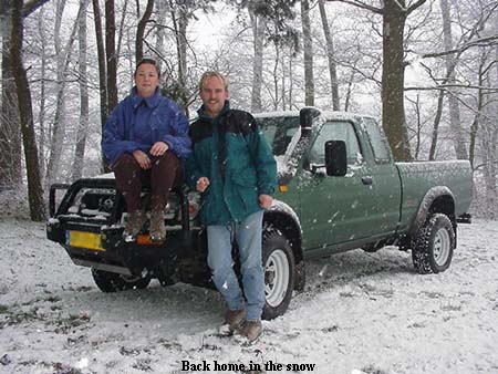 Back home in the snow Back home in the snow