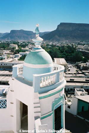 A tower of Tarim's Sultan Palace