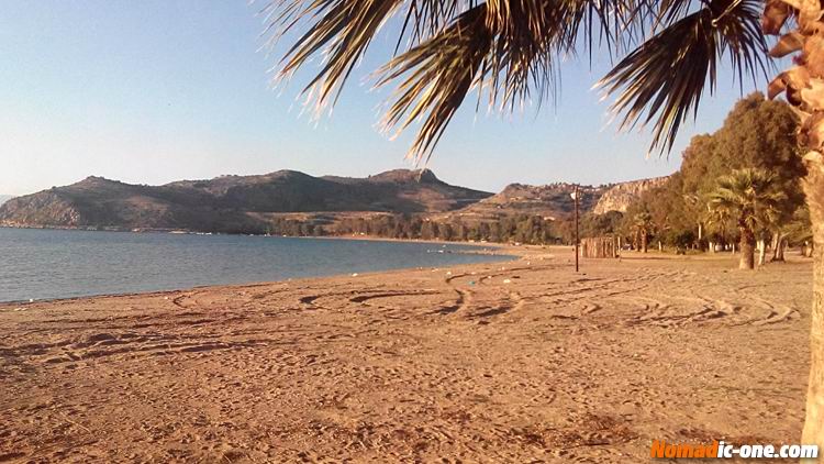 Karathona Beach nearby Nafplio Argolis in Greece