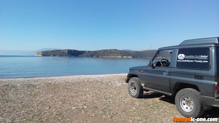 Greek Beach - Toyota Landcruiser LJ70