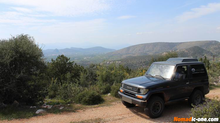 Offroad tracks in the Nafplio regrion, mainland Peloponnese Greece 