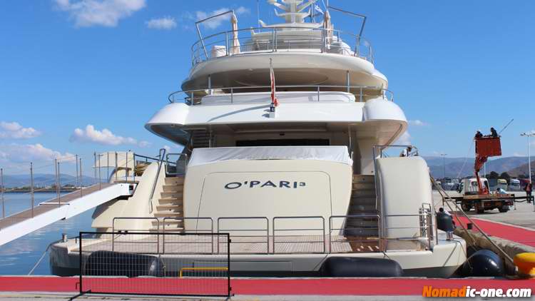 O'Pari 3 Super yacht rear deck