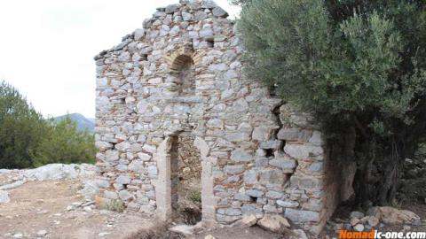 Prophet Elias Church near Nafplio Peloponesse Agrolidas Greece
