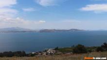 View from Lerna Castle over Nafplio Bay