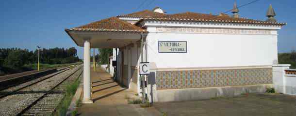 Vitoria Ervidel Railwaystation in Alentejo - Portugal