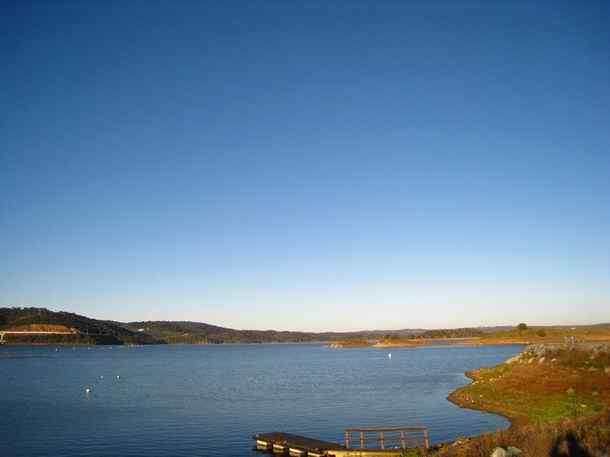 Alqueva reservoir lake in the Alentejo in Portugal