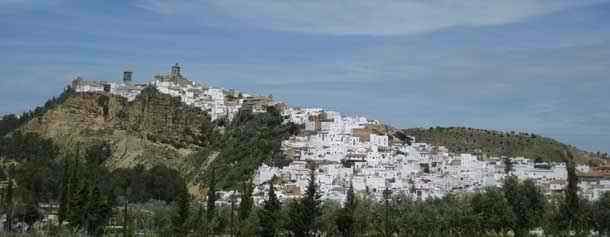 Arcos de la Frontera near the Guadalcacin Reservoir in Cadiz-Andalusia in Spain