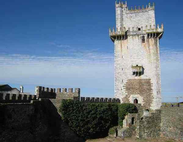 The Castle in Beja overlooking the golden plain of the Alentejo province -Portugal