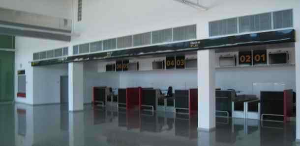 Beja International Airport check-in counters