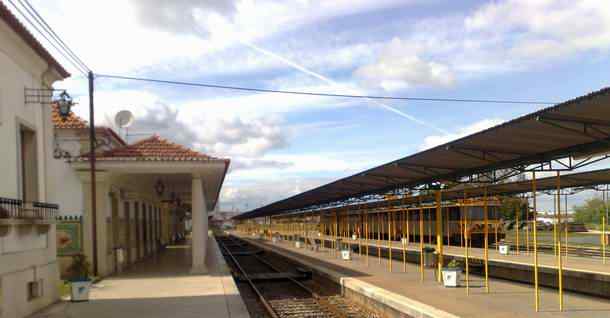 The trainstation in Beja in the Alentejo province Portugal
