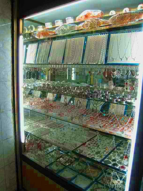 Berber Silver Jewelry shop in Tiznit, Morocco