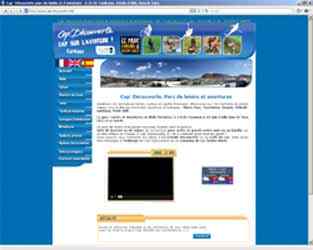 Cap Decouverte leisure park website