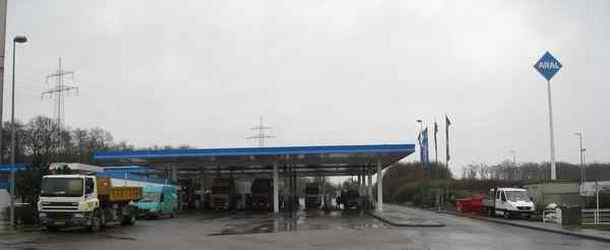 Aral petrol station Aire de Berchem in Luxembourg