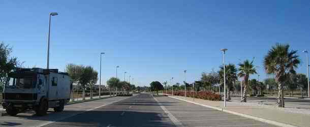 Costa Ballena beachside parking in Cadiz province in Andalusia, Spain