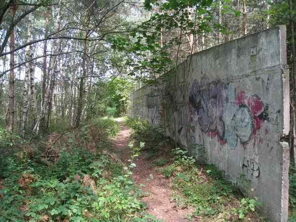 Map walking trail towards the Iron Curtain at Checkpoint Alpha - Marienborn