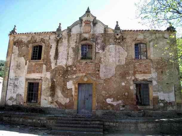 Deserted stylish house near the Tempul Spring at the Guadalcacin reservoir in Andalucia-Spain