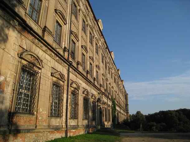 Front of the Cistercian Abbey in Lubiaz - Wolow county - Lower Silesian - Poland