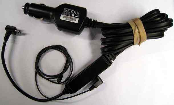 Garmin Dezl GTM 35 car charger power cord