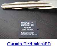 Garmin Dezl microSD card extra storage for maps and POI 