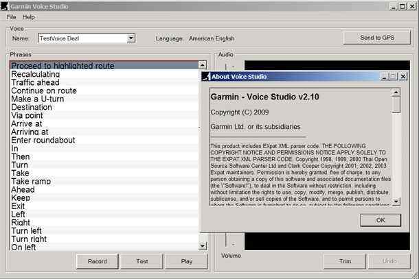 Garmin Voice Studio V2.0