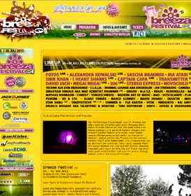 Breeza summer festival website at Gräbendorfer Lake