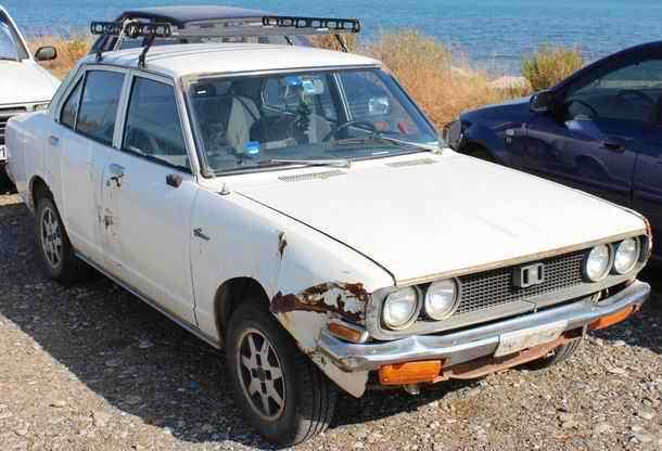 Old cars are still a common sight in Greece