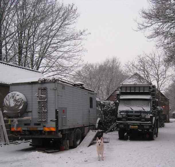 Winter camp with Indra in the snow