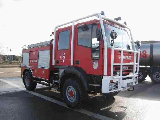 Iveco 4x4 truck at the Fire Brigade of Vila Vicosa in Portugal