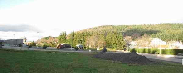 Le Pertuis Trucksto Parking at the N88 - Auvergne - France