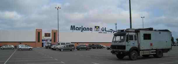 Marjane supermarket in Tetouan in Morocco
