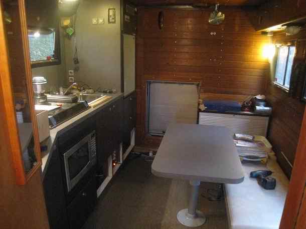 Interior of the Mercedes Benz 1719A 4x4 Expedition Truck