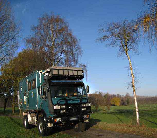 Mercedes Benz 1719A 4x4 truck in Winter 2011