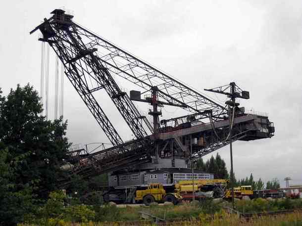 Bucket wheel excavator in Gorlitz - Germany near the Polish border