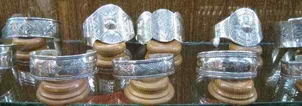 Moroccan berber tuareg handmade handicraft silver bracelet jewelry