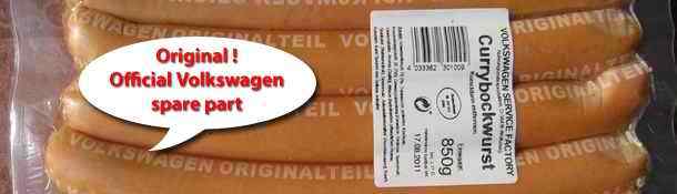 Original Volkswagen sparepart from Wolfsburg Germany