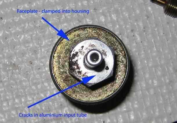 Eberspächer faceplate and aluminium tube in fuel metering