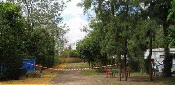 Parking large vehicles at Villsom campsite near Seville in Dos Hermanas- Andalucia in Spain