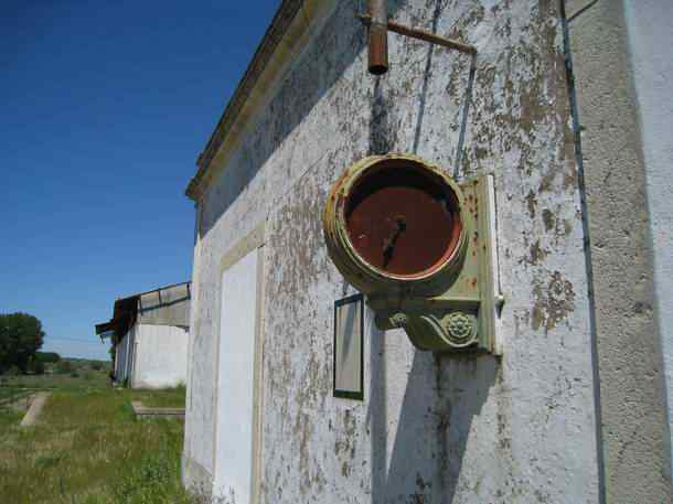 Antique railway station clock