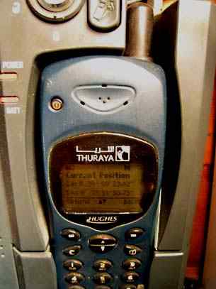 Satellite phone GPS position fix Thuraya hughes HNS-7100