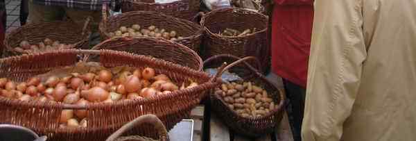 The saturday Market at Place du Plot in Le Puy en Velay