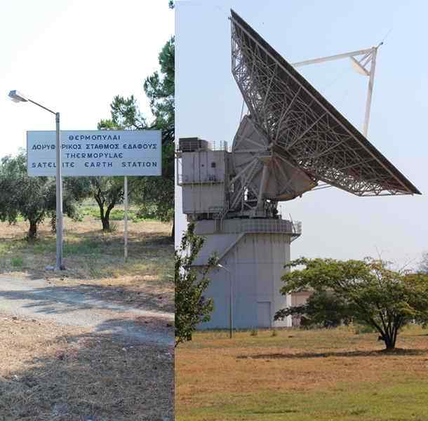 Thermopylae Land Earth Station (LES) near Lighthouse Antros