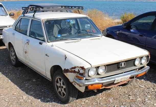 Toyota Corona Sedan old timer in Greece