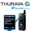 Thuraya Satellite phone tweets to Twitter