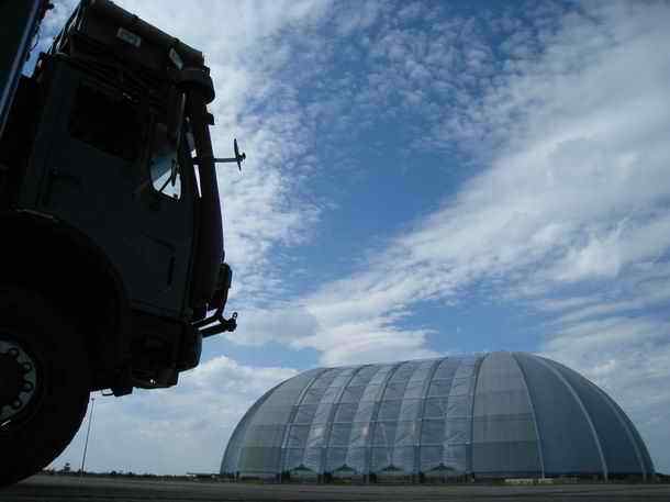 Airship hangar near Krausnick - East-Germany