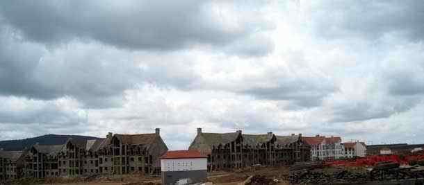 Ifrane in Morocco, luxury villa construction in May 2010